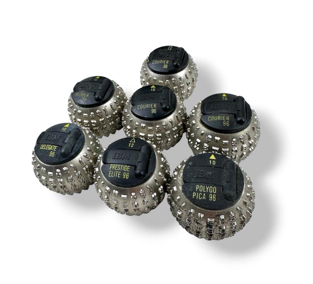 IBM Selectric golf ball typing elements