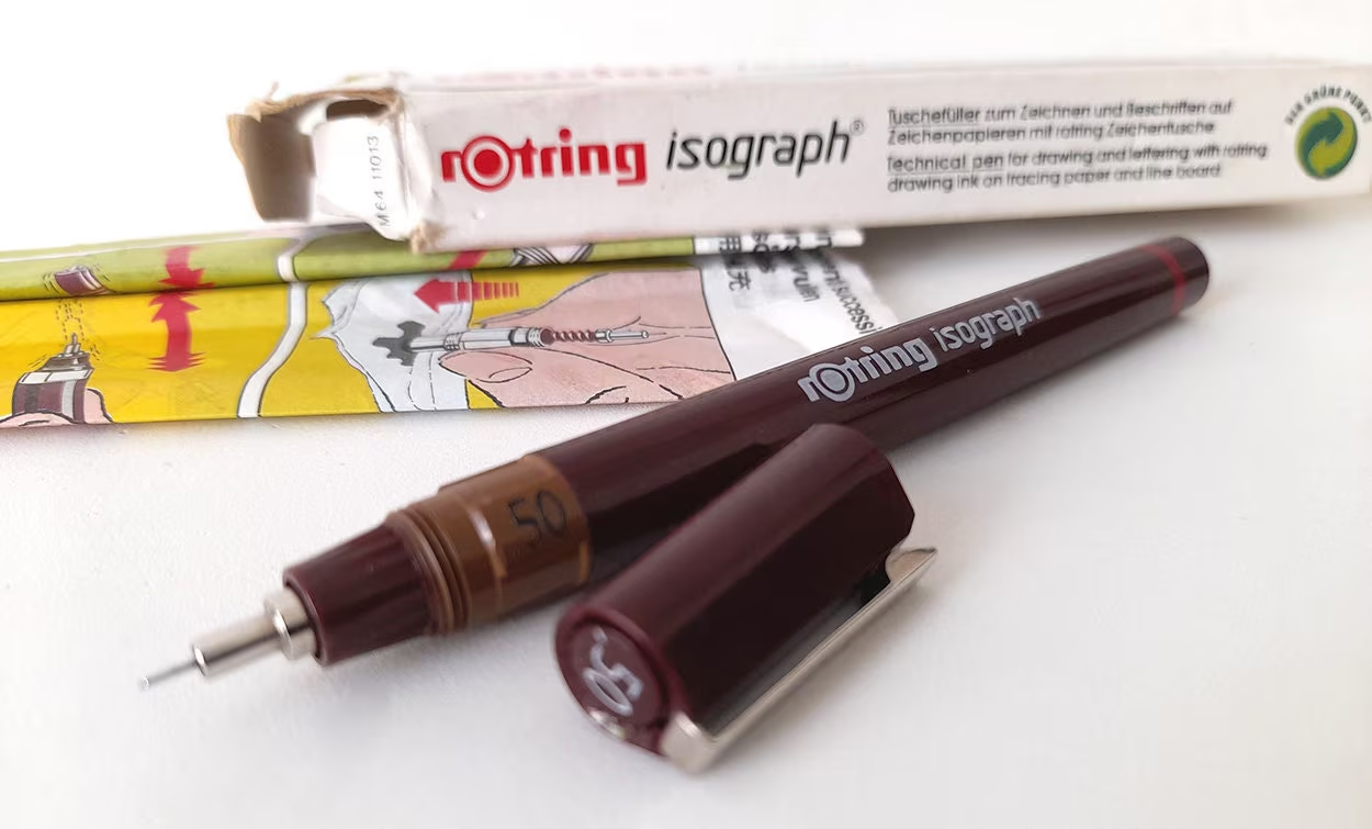 Rotring Isograph technical pens